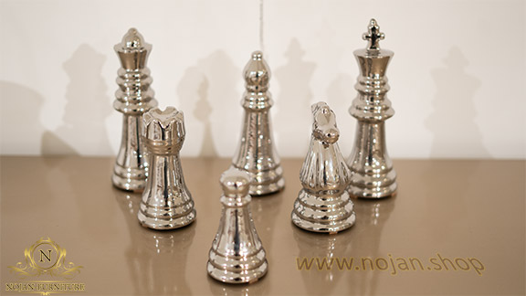 قیمت مهره شطرنج 6 تایی سیلور دکوری