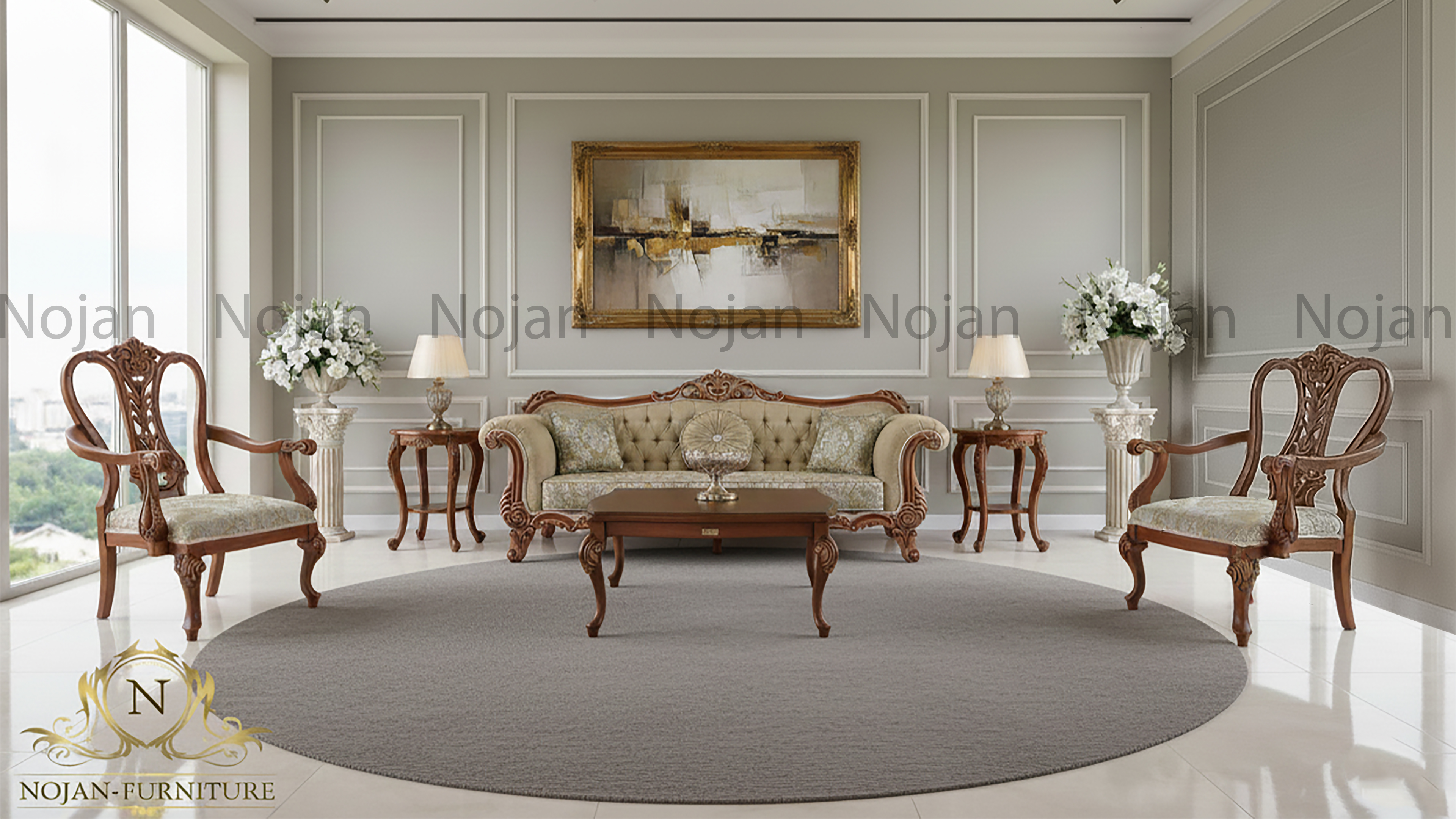 قیمت مبل کلاسیک پندرو