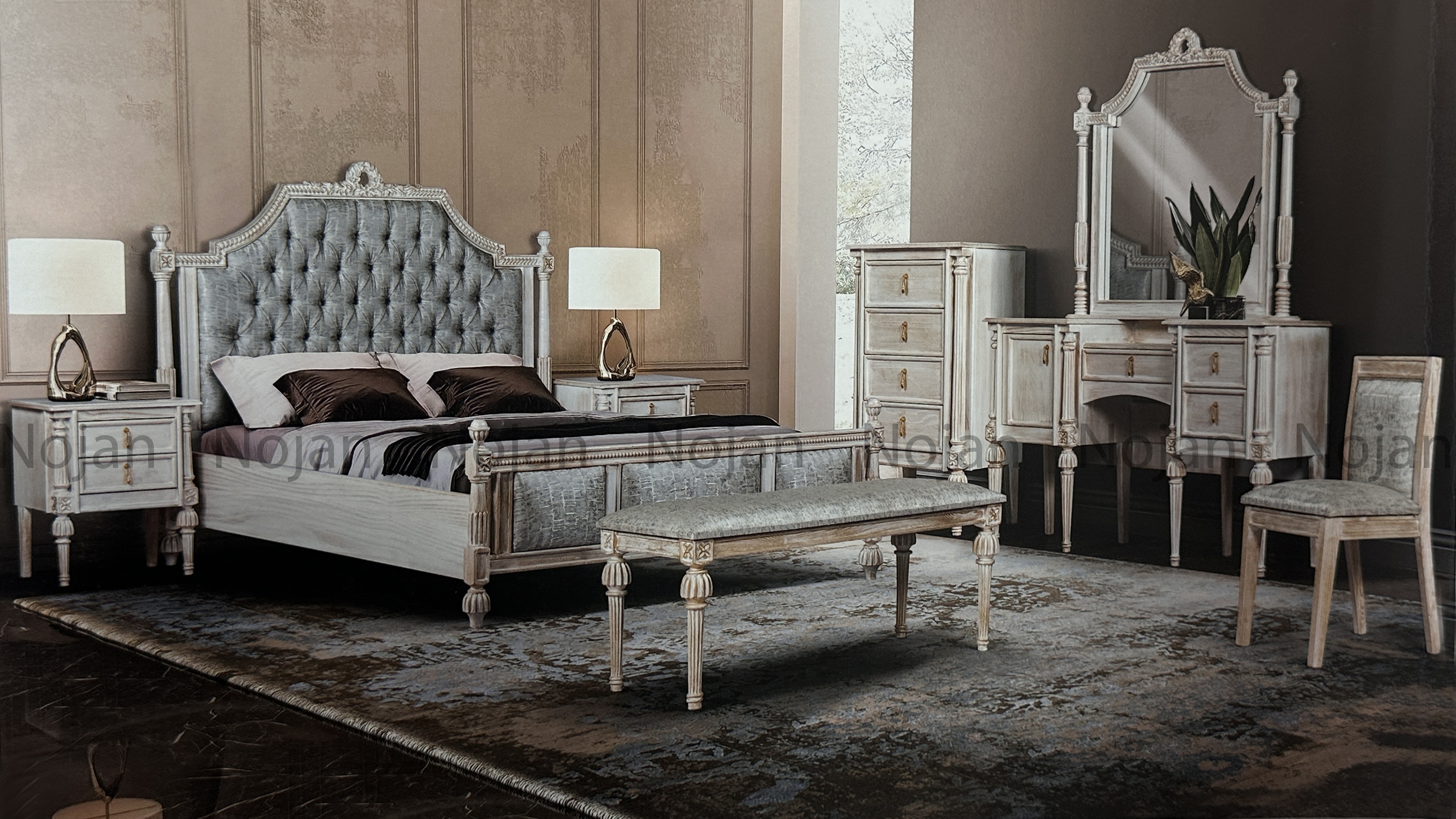 سرویس خواب نئوکلاسیک میداس  