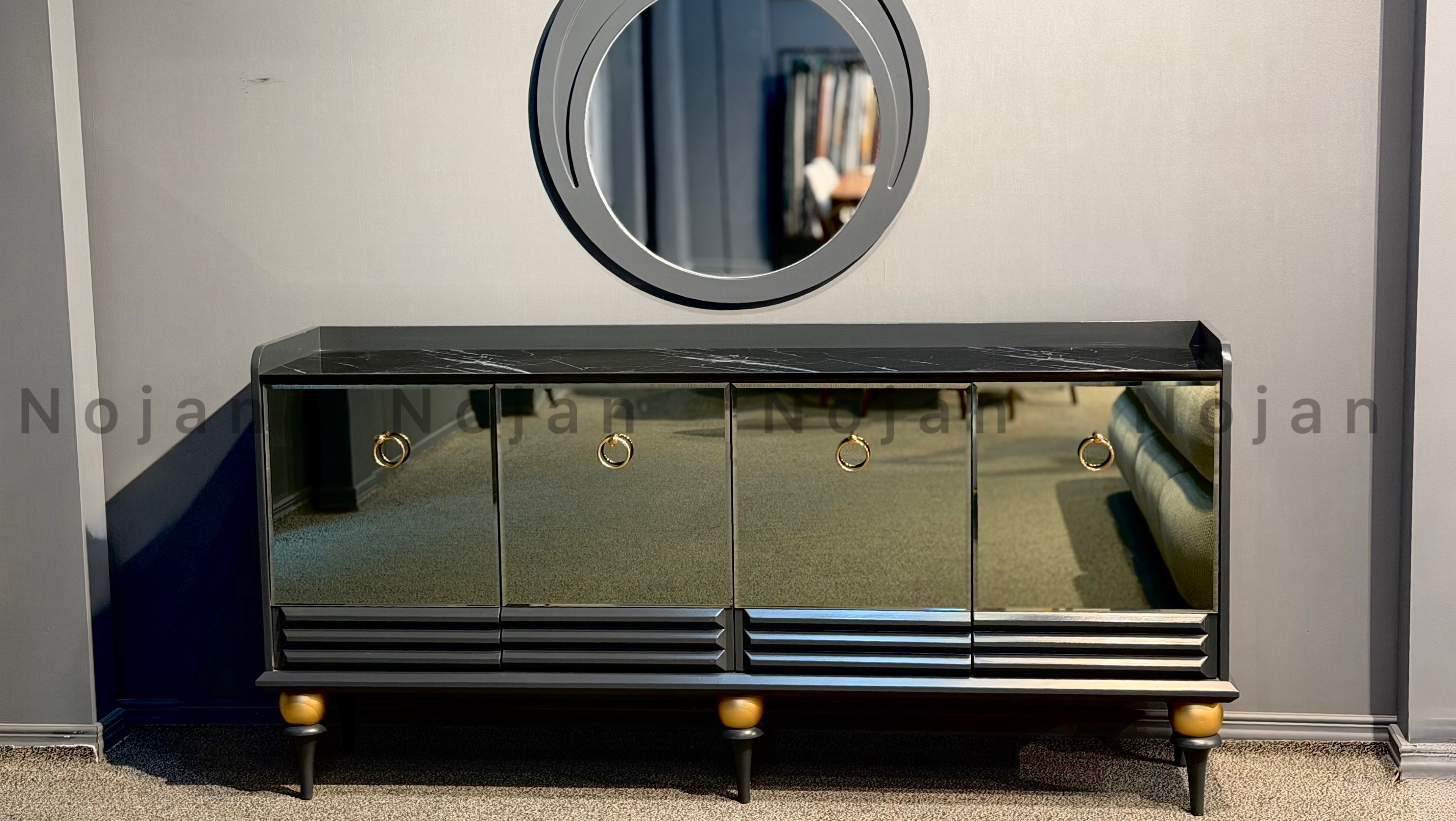 قیمت آینه کنسول کلاسیک لاکچری