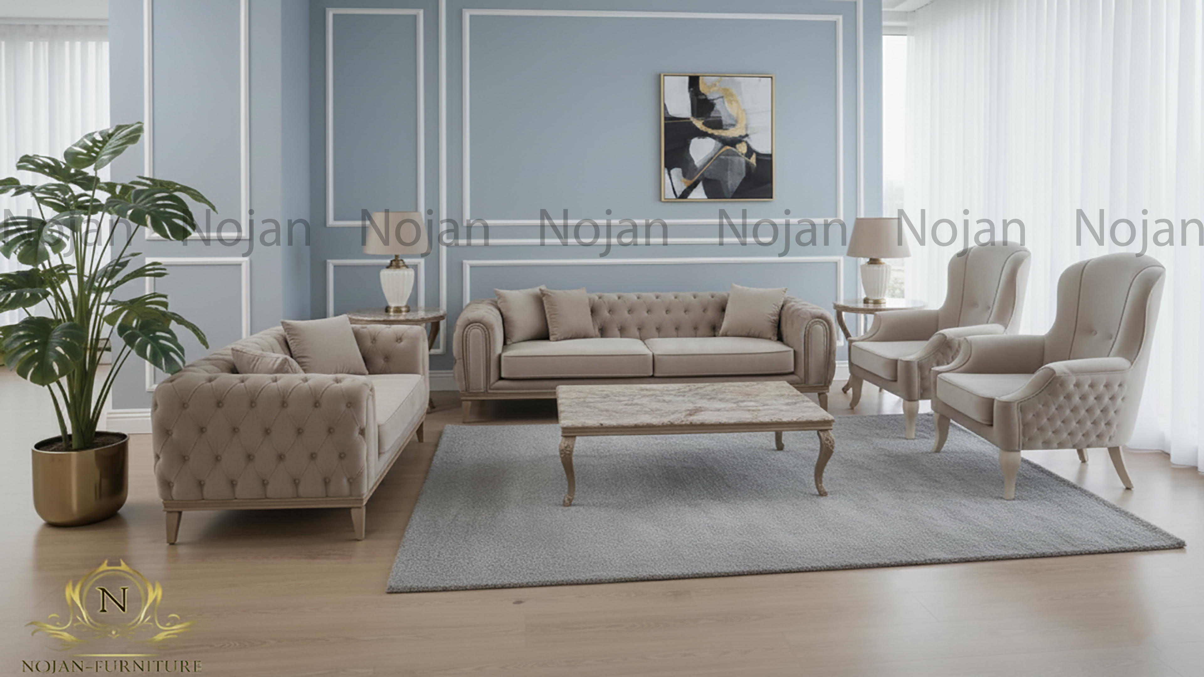 قیمت مبل کلاسیک براندو