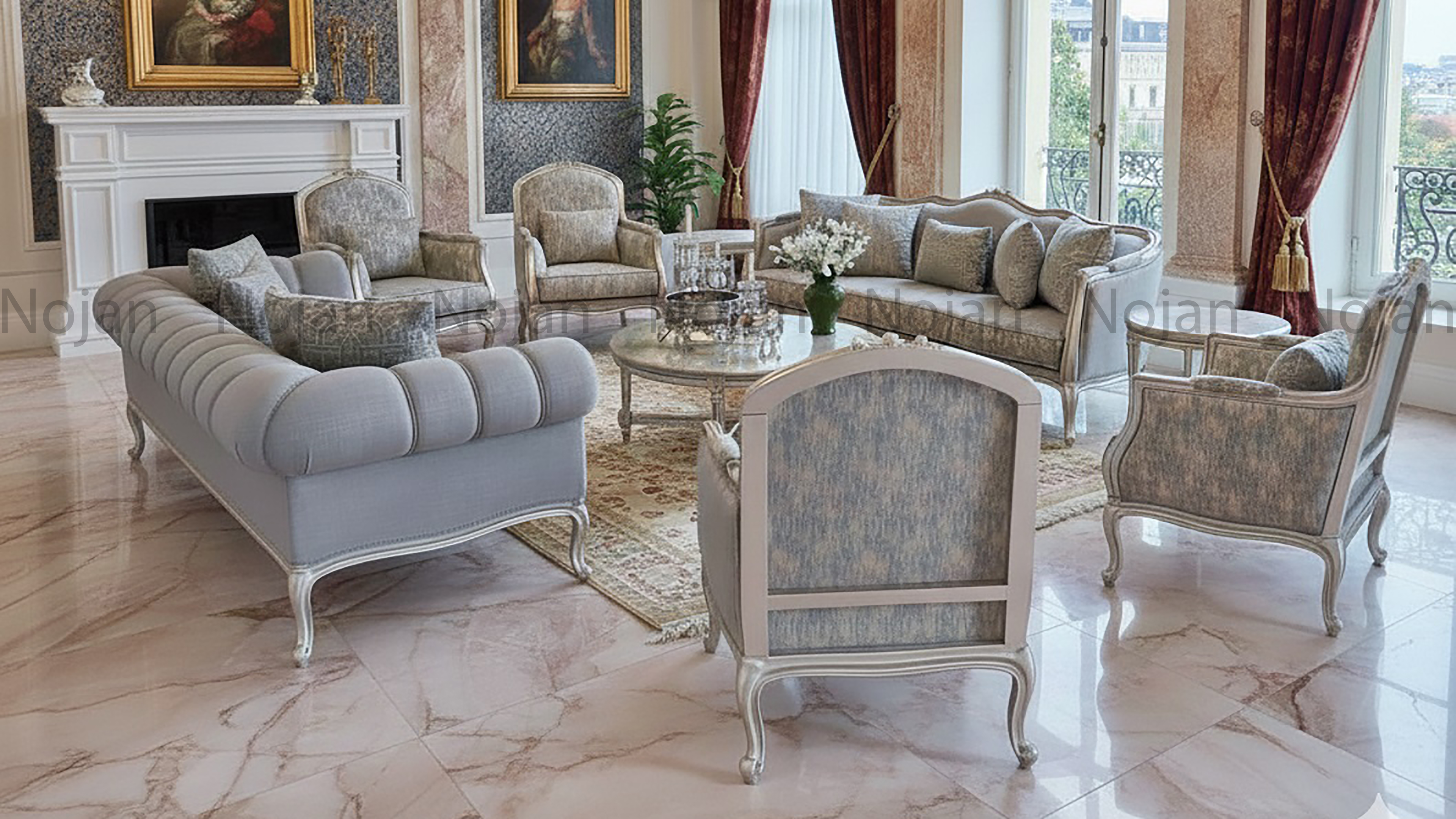 قیمت مبل کلاسیک لئو